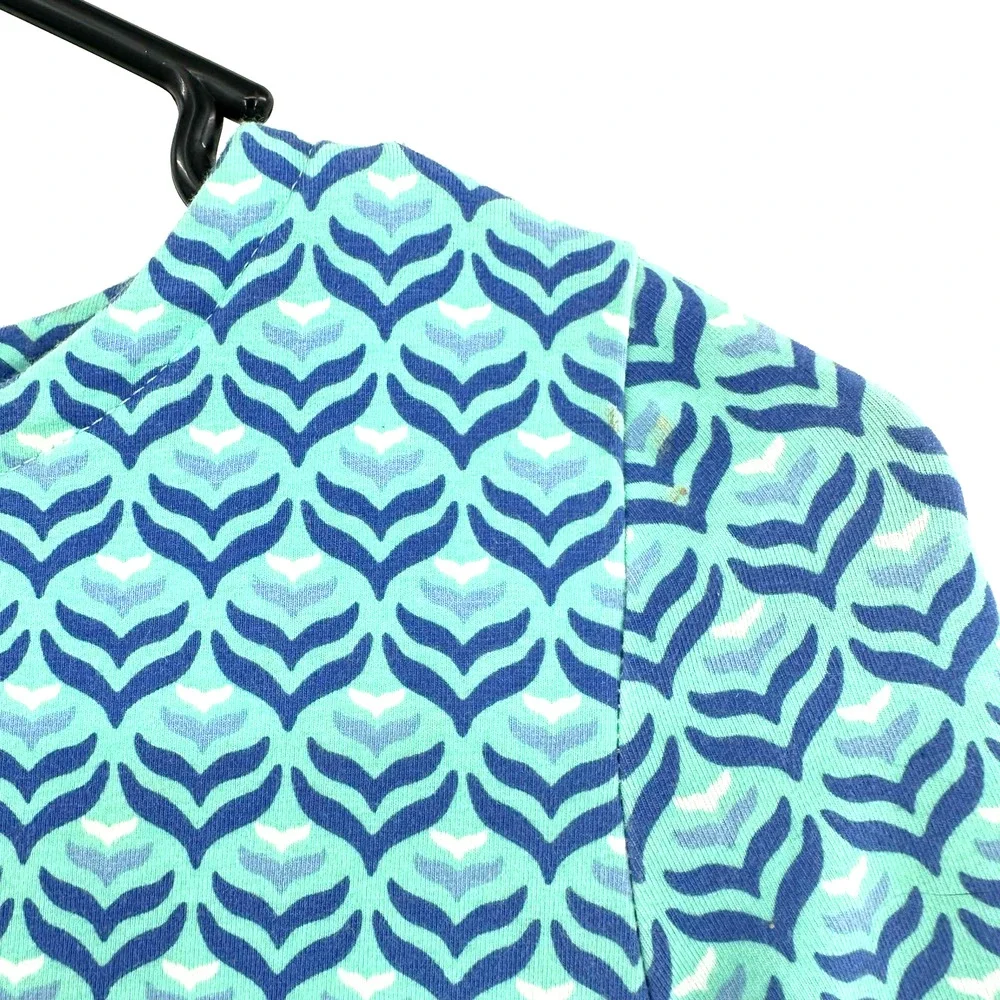 Vineyard Vines‎ girls youth size Medium 10 - 12 blue dress zip up back